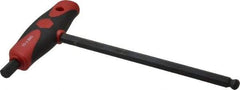 Wiha - 10mm Hex, T-Handle Cushion Grip, Hex Key - 200mm OAL, Metric System of Measurement - Industrial Tool & Supply