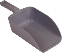 Remco - 82 oz Gray Polypropylene & Semi-Ferrous Additive Flat Bottom Scoop - 5.9" Wide x 3.3" Deep Bowl, 15.1" OAL - Industrial Tool & Supply