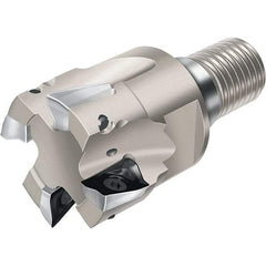 Walter - 1-1/2" Cut Diam, 0.591" Max Depth of Cut, Indexable Square Shoulder End Mill - Multiple Insert Styles, T36 Modular Connection, 90° Lead Angle, Through Coolant - Industrial Tool & Supply