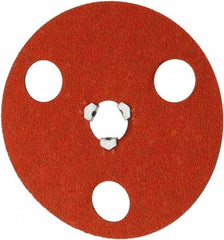 Norton - 5" Disc Diam, 60 Grit, Ceramic Alumina Quick Change Disc - Type S Attaching System, Coated, Medium Grade - Industrial Tool & Supply