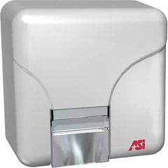 ASI-American Specialties, Inc. - 1800 Watt White Finish Electric Hand Dryer - 110/120 Volts, 15 Amps, 9-7/16" Wide x 9-41/64" High x 6-3/8" Deep - Industrial Tool & Supply