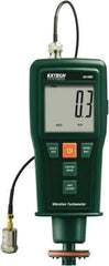 Extech - Accurate up to 0.05%, Contact and Noncontact Tachometer - 7.4 Inch Long x 3 Inch Wide x 1.8 Inch Meter Thick, 0.5 to 99,999 RPM Measurement - Industrial Tool & Supply