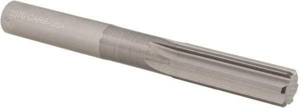 OSG - 10.1mm Solid Carbide Chucking Reamer - Straight Flute, 9.53mm Straight Shank, 32mm Flute Length, 89mm OAL - Industrial Tool & Supply