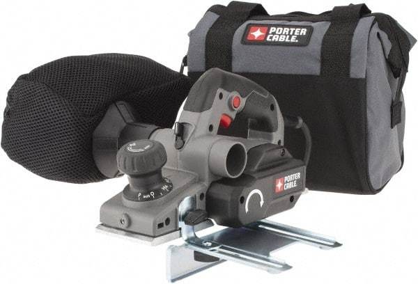 Porter-Cable - 120 Volt, 6 Amp, 16,500 RPM, Handheld Planer Kit - 5/64 Inch Depth of Cut, 3-1/4 Inch Wide, 0.47 Inch Depth Capacity - Industrial Tool & Supply