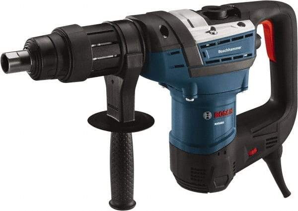 Bosch - 120 Volt 1-9/16" Keyless Chuck Electric Rotary Hammer - 0 to 3,600 BPM, 0 to 350 RPM - Industrial Tool & Supply