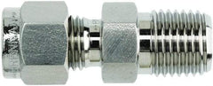 Brennan - 1" OD, Stainless Steel Male Connector - NPT Ends - Industrial Tool & Supply