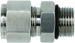 Brennan - 3/4" OD, Stainless Steel O-Seal Male Connector - Male ORB Ends - Industrial Tool & Supply