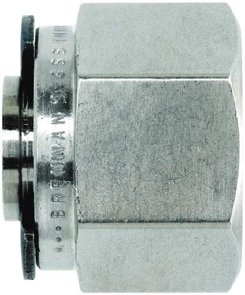 Brennan - 1/4" OD, Stainless Steel Plug - Compression Ends - Industrial Tool & Supply
