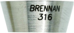Brennan - 5/16" OD, Stainless Steel Front Ferrule - Compression Ends - Industrial Tool & Supply