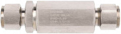 Brennan - 1/4" Stainless Steel Check Valve - Check Valve, Tube Ends, 6,000 WOG - Industrial Tool & Supply