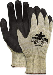 MCR Safety - Size XL (10), Polyurethane Coated Kevlar Cut Resistant Gloves - 10.25" Long, Paired - Industrial Tool & Supply