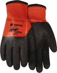 MCR Safety - Size 2XL (11) PVC with Black Coral Coated Nylon Work Gloves - Fully Coated, Paired - Industrial Tool & Supply