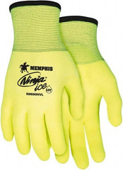 MCR Safety - Size L Work Gloves - Yellow, Paired - Industrial Tool & Supply