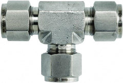 Brennan - 3/4" OD, Stainless Steel Union Tee - Comp x Comp x Comp Ends - Industrial Tool & Supply