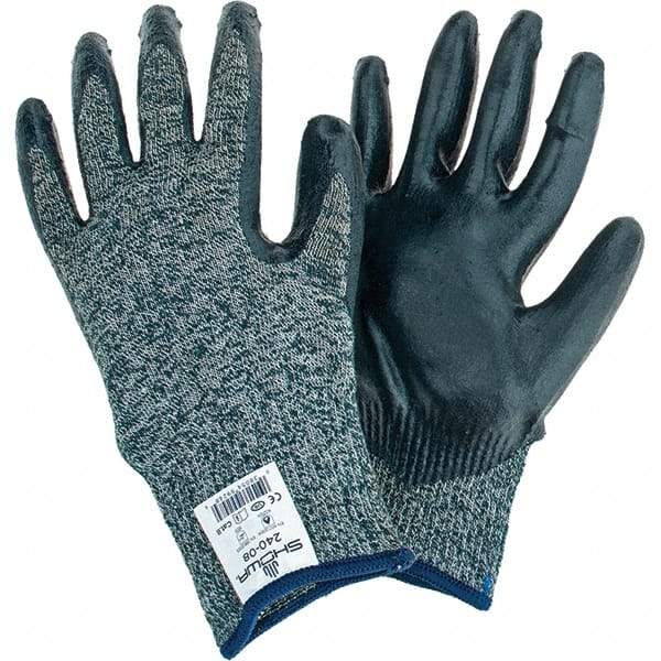 SHOWA - Gloves - SZ 8 13G GRY/BLK 1/PR SHOWA 240 SIZE 8 GLOVE PR - Industrial Tool & Supply