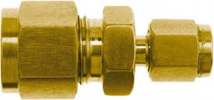Brennan - 1/2" OD, Brass Union - Comp x Comp Ends - Industrial Tool & Supply
