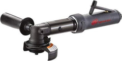 Ingersoll-Rand - 4" Wheel Diam, 13,500 RPM, Pneumatic Angle & Disc Grinder - 3/8-24 Spindle, 22 CFM, Rear Exhaust - Industrial Tool & Supply