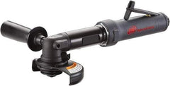 Ingersoll-Rand - 4-1/2" Wheel Diam, 12,000 RPM, Pneumatic Angle & Disc Grinder - 5/8-11 Spindle, 17 CFM, Rear Exhaust - Industrial Tool & Supply
