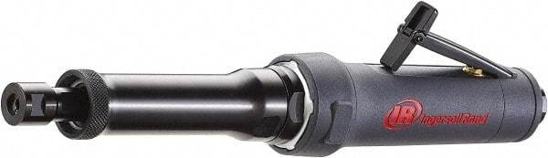 Ingersoll-Rand - 1/4" Collet, Straight Handle, Air Extended Length Die Grinder - 7,500 RPM, Rear Exhaust, 25 CFM, 1 hp, 90 psi - Industrial Tool & Supply