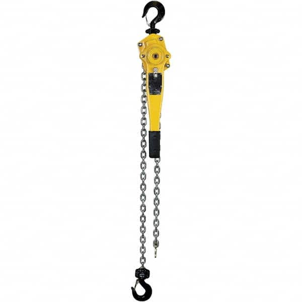 OZ Lifting Products - 3,000 Lb Capacity, 10' Lift Height, Chain Lever Hoist with Overload Protection - Industrial Tool & Supply