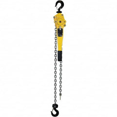 OZ Lifting Products - 3,000 Lb Capacity, 10' Lift Height, Chain Lever Hoist with Overload Protection - Industrial Tool & Supply