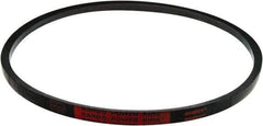 Bando - Section A, 1/2" Wide, 108" Outside Length, V-Belt - Black, Power King, No. A106 - Industrial Tool & Supply