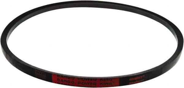 Bando - Section B, 21/32" Wide, 51" Outside Length, V-Belt - Rubber Compound, Black, Classic, No. B48 - Industrial Tool & Supply