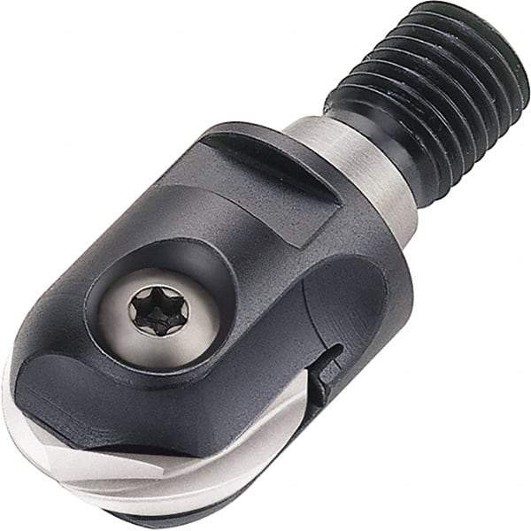 Walter - 16mm Cut Diam, 8mm Max Depth of Cut, 14.5mm Shank Diam, 43mm OAL, Indexable Ball Nose End Mill - 40,000 Max RPM - Industrial Tool & Supply
