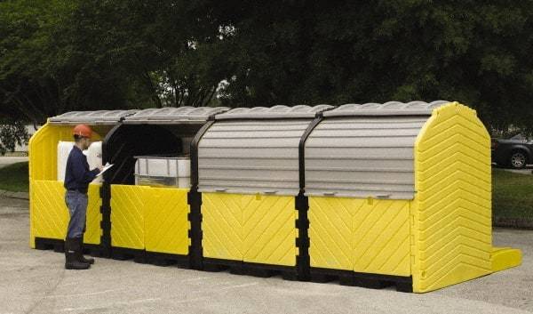 UltraTech - 365 Gallon Sump, IBC Pallet - 136 Inch Long x 64 Inch Wide x 88 Inch High, 4 Totes - Industrial Tool & Supply