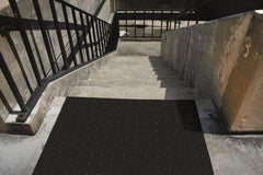 UltraTech - 5 Ft. Long x 2 Ft. Wide, Urethane Surface, Molded Bubble Entrance Matting - Outdoor, Heavy Traffic, Urethane, Black - Industrial Tool & Supply