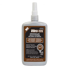 Vibra-Tite - 250 mL Bottle, Brown, Hydraulic - High Pressure Thread Sealant - Industrial Tool & Supply