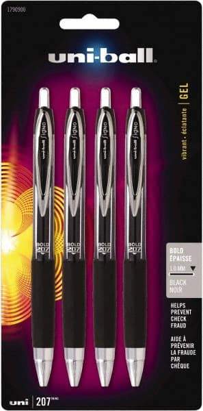 Prismacolor - 1mm Retractable Pen - Black - Industrial Tool & Supply