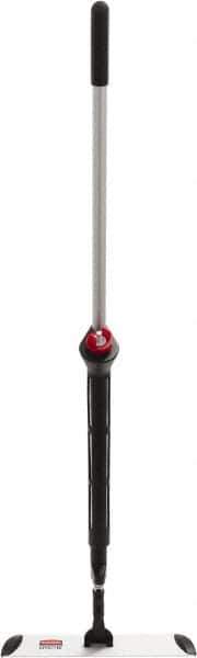 Rubbermaid - Silver Single Sided Spray Mop and Frame Kit - 4.88 Inch Long x 3-3/4 Inch Wide Microfiber Head, 56 Inch Long Handle - Industrial Tool & Supply