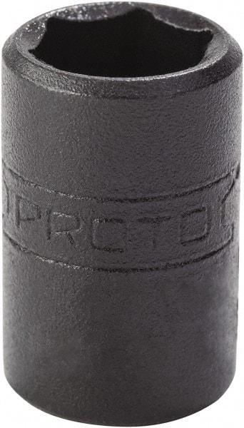 Proto - 9/32", 1/4" Drive, Standard Hand Socket - 6 Points, 7/8" OAL, Alloy Steel, Black Finish - Industrial Tool & Supply