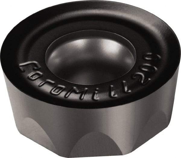 Sandvik Coromant - RCHT130400 PL Grade 1010 Carbide Milling Insert - TiAlN2 Finish, 3/16" Thick, 1/2" Inscribed Circle, 1/4" Corner Radius - Industrial Tool & Supply