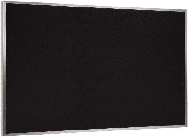 Ghent - 36" Wide x 24" High Open Cork Bulletin Board - Rubber, Black - Industrial Tool & Supply