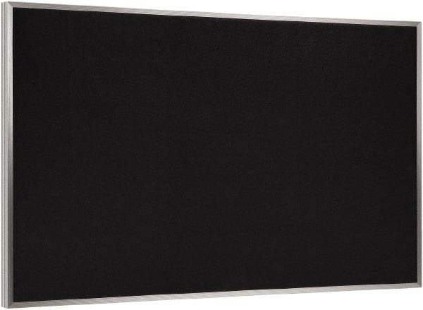 Ghent - 46-1/2" Wide x 36" High Open Cork Bulletin Board - Rubber, Black - Industrial Tool & Supply