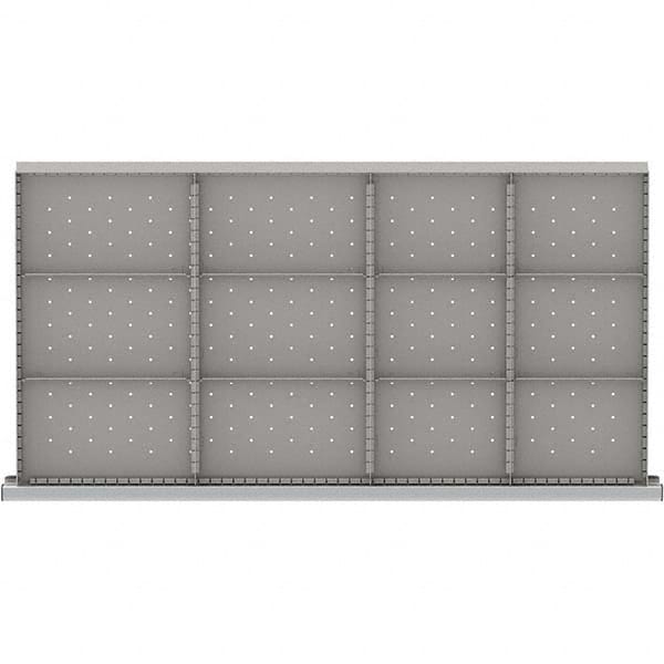 LISTA - 12-Compartment Drawer Divider Layout for 3.15" High Drawers - Industrial Tool & Supply