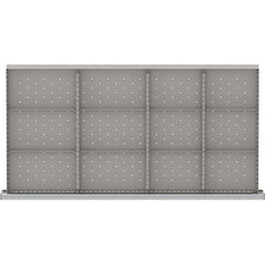 LISTA - 12-Compartment Drawer Divider Layout for 3.15" High Drawers - Industrial Tool & Supply