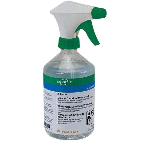 WALTER Surface Technologies - 16.9 oz Plastic Bottle & Trigger Sprayer - Clear - Industrial Tool & Supply