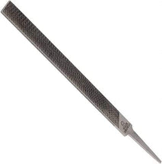 Anglo American - 10" Long, Smooth Cut, Mill American-Pattern File - Single Cut, 0.16" Overall Thickness, Tang - Industrial Tool & Supply