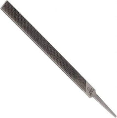 Anglo American - 12" Long, Smooth Cut, Mill American-Pattern File - Single Cut, 0.2" Overall Thickness, Tang - Industrial Tool & Supply
