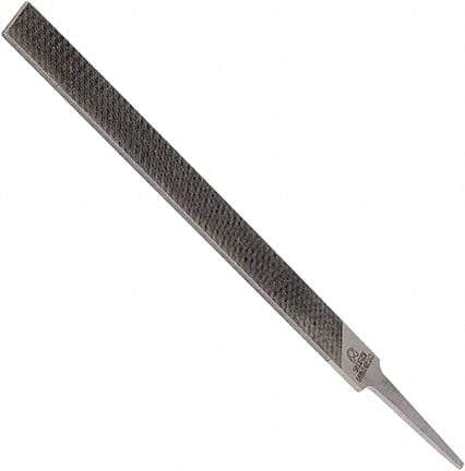 Anglo American - 12" Long, Bastard Cut, Mill American-Pattern File - Single Cut, 0.2" Overall Thickness, Tang - Industrial Tool & Supply