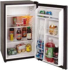 Avanti - 3.3 Cubic Ft. Black Office Refrigerator - 18 Inch Wide x 17-1/2 Inch Deep x 33 Inch High - Industrial Tool & Supply