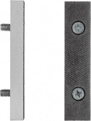Irwin - 8" Wide x 1-1/2" High x 1" Thick, Flat/No Step Vise Jaw - Fixed Jaw, Compatible with 8" Record Bench Vises - Industrial Tool & Supply
