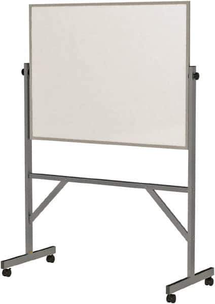 Ghent - 72" High x 53" Wide Reversible Dry Erase Board - Acrylate, 20" Deep, Includes Eraser & 4 Markers - Industrial Tool & Supply