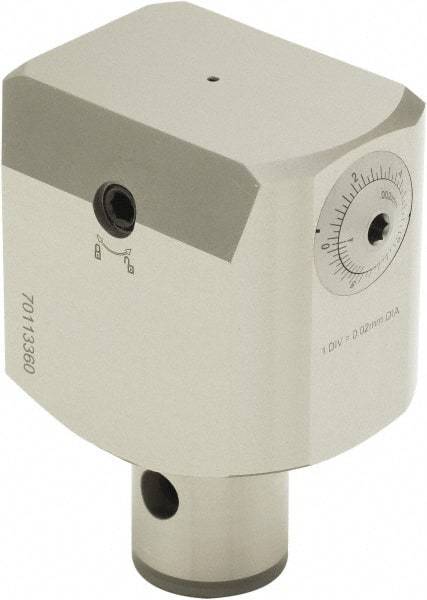 Parlec - 63mm Body Diam, Manual Single Cutter Boring Head - 68mm to 149.5mm Bore Diam - Exact Industrial Supply