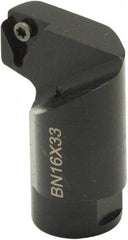 Parlec - TCMT 11 Insert Style, Replaceable Boring Bar Head - 0.6299" Shank Diam, Through Coolant - Industrial Tool & Supply