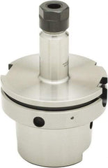Parlec - 1mm to 13mm Capacity, 6.52" Projection, HSK100A Hollow Taper, ER20 Collet Chuck - 0.0002" TIR, Through-Spindle - Exact Industrial Supply