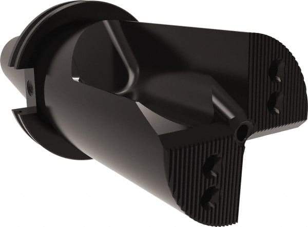 Allied Machine and Engineering - 3-1/2" Max Drill Depth, 1xD, 3.2" Diam, Indexable Insert Drill - 3 Inserts, CAT50 Taper Shank - Industrial Tool & Supply